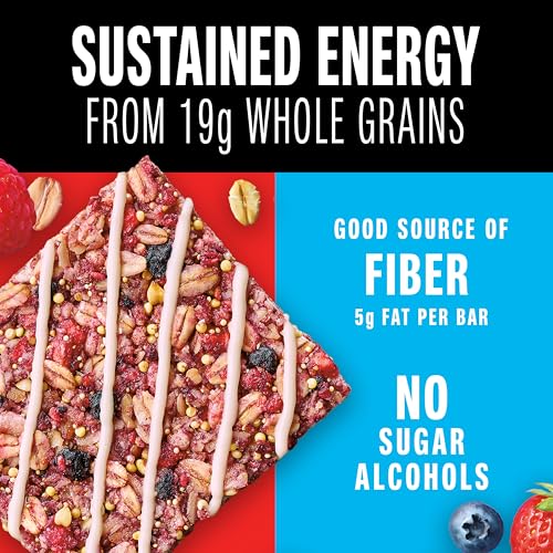 KIND Healthy Grains Energy Bars, Mixed Berry, Gluten Free, Healthy Snacks, 19g Whole Grains, 5 Count - image 2