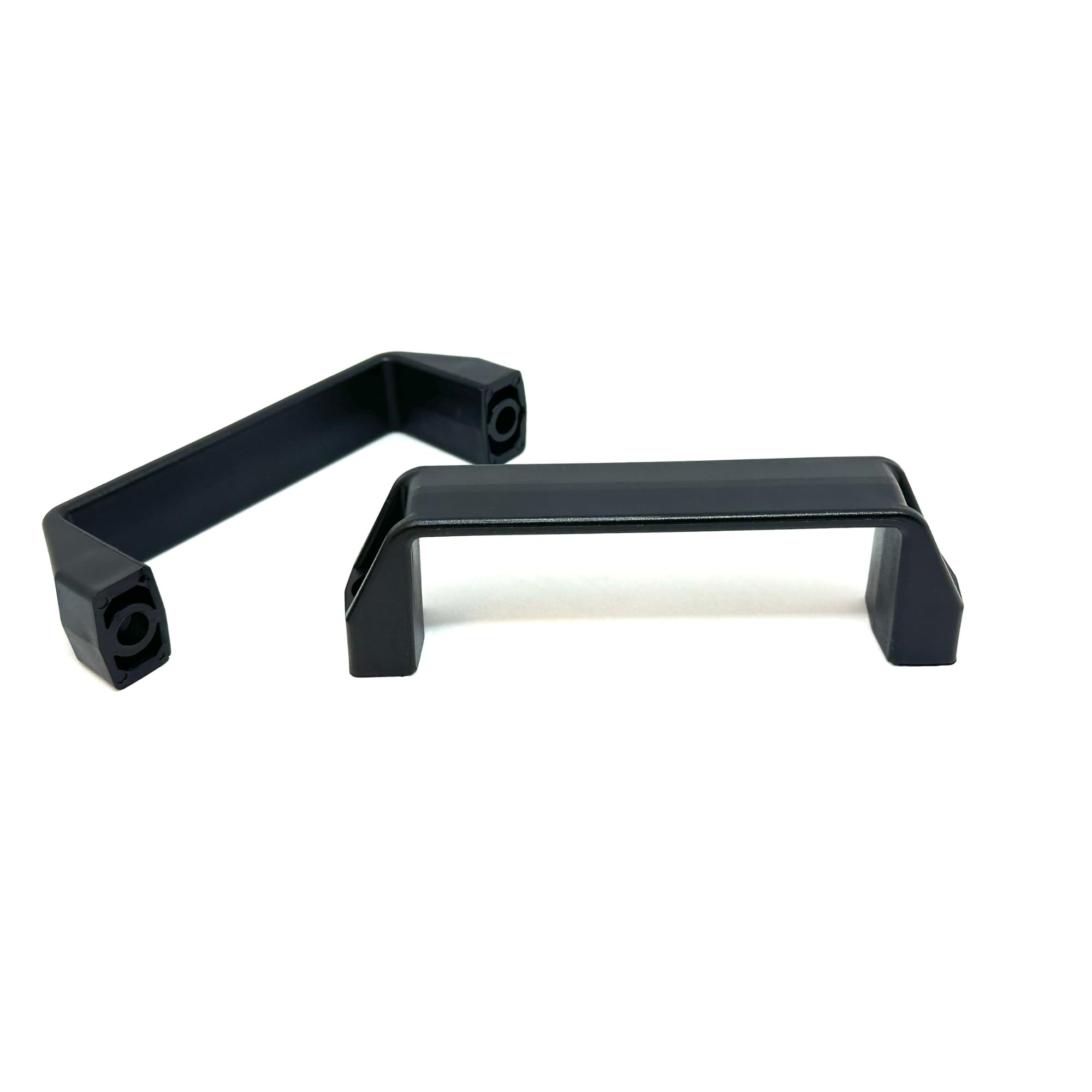 4 Maniglia in Plastica Rinforzata PA, Made in Italy – Set 4 Maniglie Industriali Ergonomiche per Mobili, Sportelli e Pannelli – Resistente agli Urti, Umidità e Raggi UV (4, Nero Opaco, 21x145)