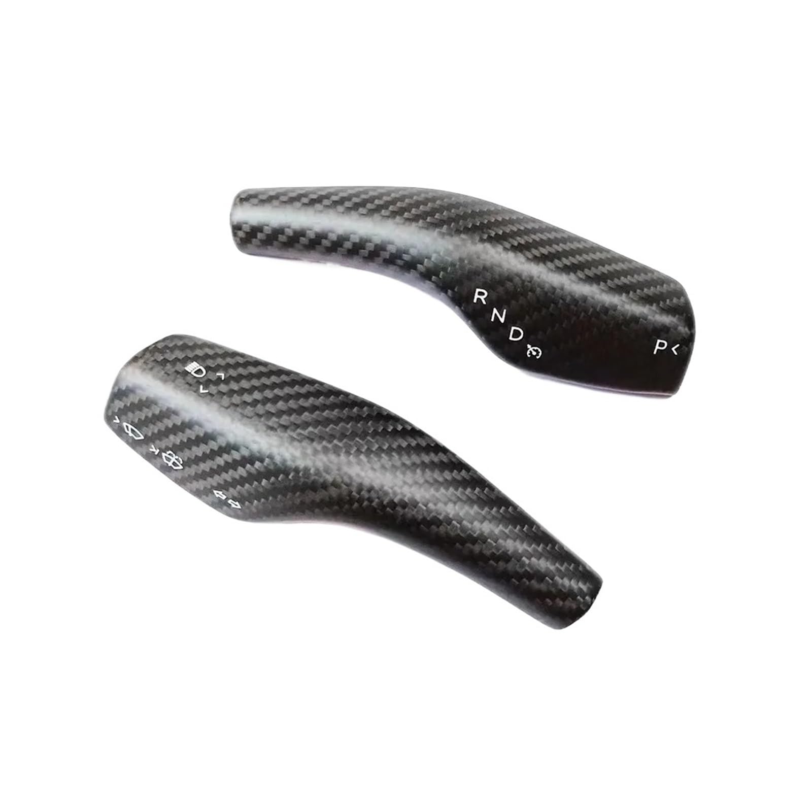 Steering Wheel Shift Protection Cover Sticker, Fit For, Model 3 Y Car Column Carbon Fiber Shift Knob Cover Decor(Matte)