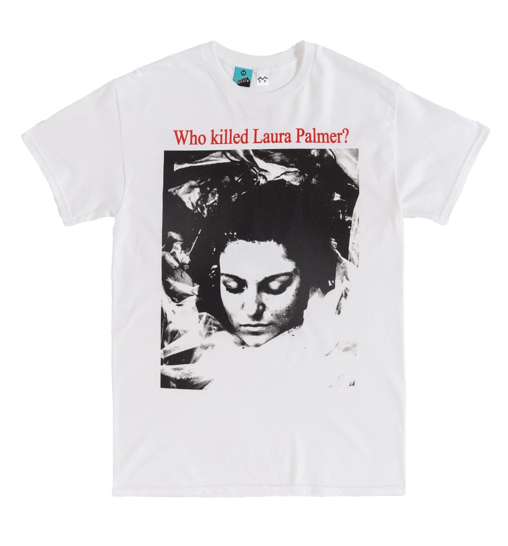 Twin Peaks Who Killed Laura Palmer White T Shirt with Back Print