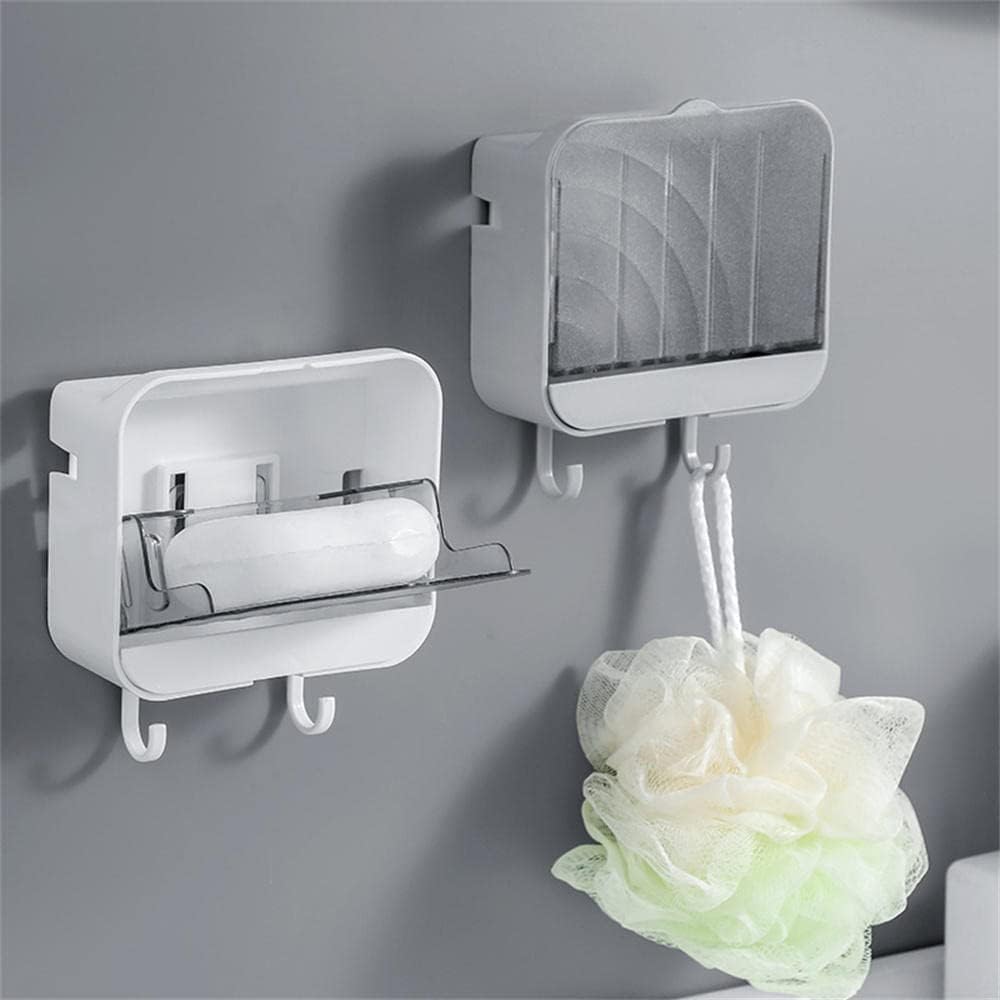 jabonera, Jabonera Vertical Antipolvo c/Tapa/desagüe, Colgar en la Pared c/2