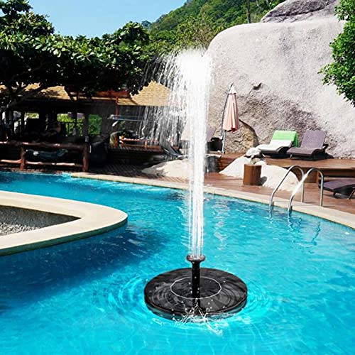 Fuente solar LED para baño de pájaros, fuente solar con bomba de fuente solar para jardín, baño de pájaros, estanque, piscina, peceras al aire libre 5
