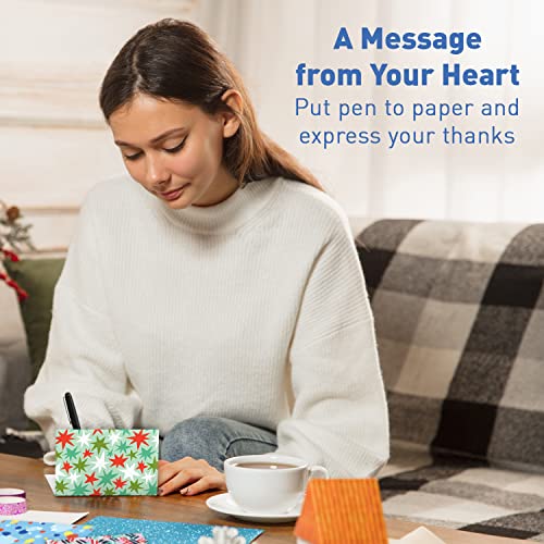 Image of S&O Blank Cards for All Occasions in One Box Set - Blank Notecards with Envelopes for Handwritten Messages - All Occasion Tags Assortment Box with Covers - 24 Vibrant Letter Slips and Envelopes Pack