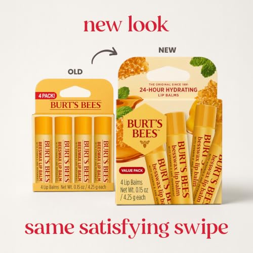 Burt's Bees 100% Natural Moisturizing Lip Balm (Original Beeswax) | Lip Moisturizer with Beeswax, Tint-Free, 100 Percent Natural Origin Conditioning Treatment, Easy to Take Anywhere - image 2