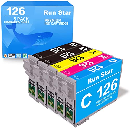 Hottest Sales Run Star Remanufactured 126 Ink Cartridge Replacement for Epson 126 T126 use for Workforce 435 520 545 635 645 WF-3520 WF-3530 WF-3540 WF-7010 WF-7510 WF-7520 Stylus NX430 Printer, 5 Pack Flash Sale Run Star Remanufactured 126 Ink Cartridge Replacement for Epson 126 T126 use for Workforce 435 520 545 635 645 WF-3520 WF-3530 WF-3540 WF-7010 WF-7510 WF-7520 Stylus NX430 Printer, 5 Pack