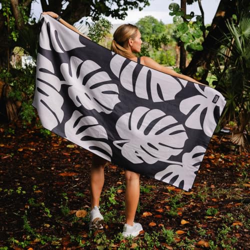 Image of Sprints Athletic Running Towel, Full-Sized, Car Seat Cover - Performance Microfiber (Monstera of Race's Past)