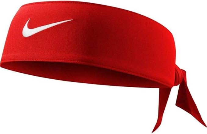 Nike Dri-Fit Head Tie 2.0 Headbands, White/Black, One Size