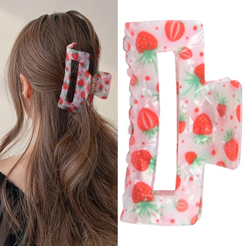 Pinza para cabello de fresa pequeña y ligera miniatura 1