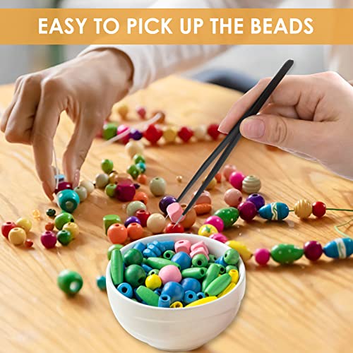 Prasacco 5 Stück Pinzetten Set, Perlen Pinzette Edelstahl Präzisionspinzette Set für Schmuckherstellung, DIY-Handwerk, Elektronische Reparaturen, Maniküre-Werkzeuge (5 Modelle)