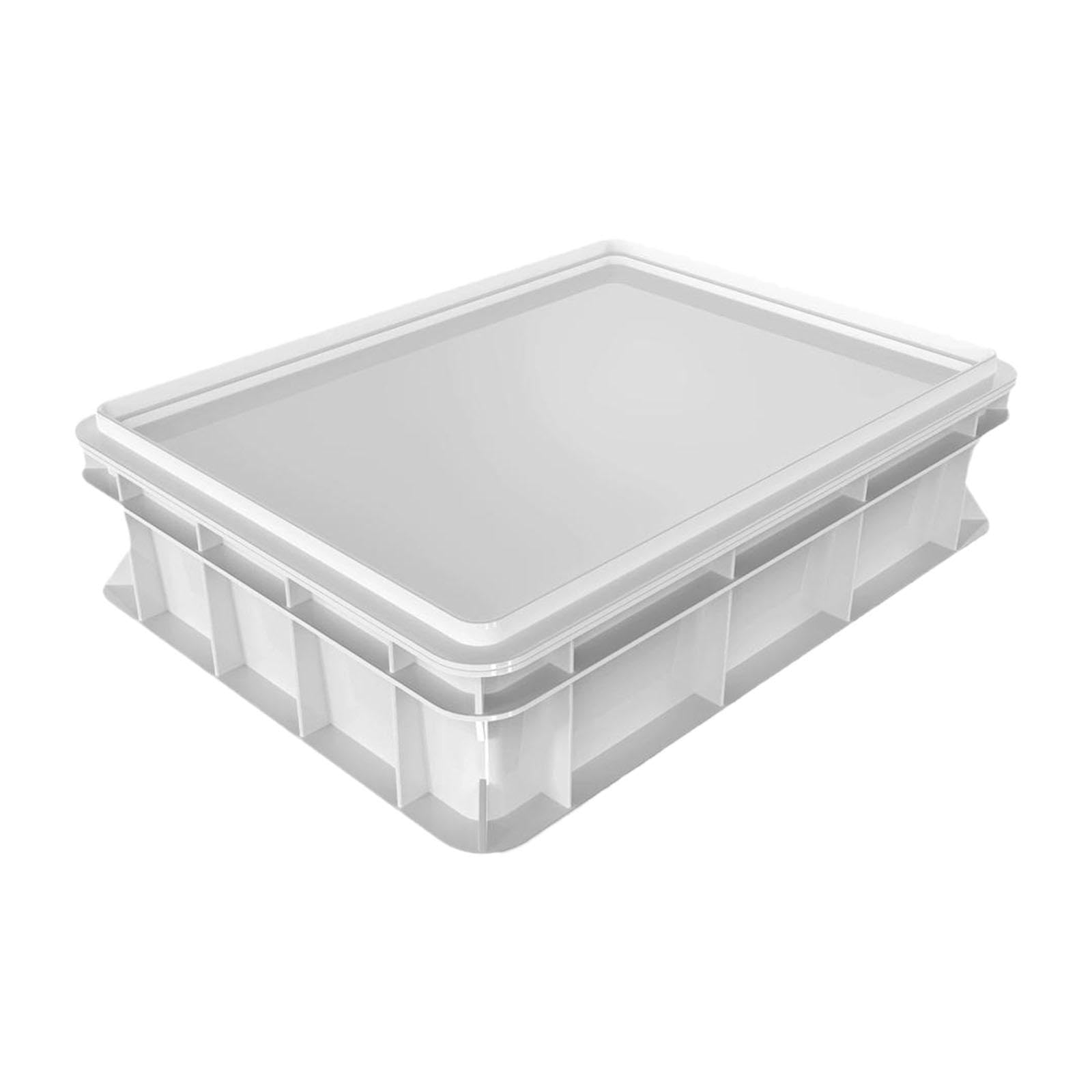 Caja para, Multiusos, para Almacenar Alimentos, Contenedor Apilable, Ideal para Restaurantes, Refrigeradores, Cocina, 60x40x7.5cm
