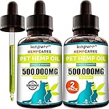 (2 Pack) Hemp Oil for Dogs and Cats - Anxiety, Stress, Pain - Dog Calming Aid - Hip and Joint...