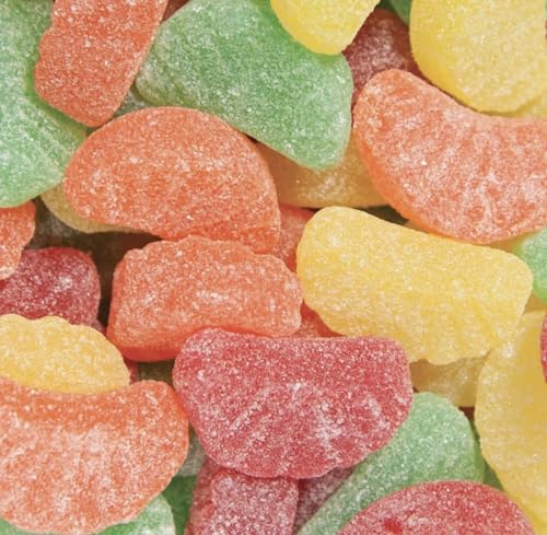 Dulces surtidos de frutas, azúcar, 1 lb