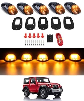 AYW 5Pcs Mouse Light 12V/Amber Suitable For Car Roof, SUV,Jeep,Car,Hummers,Truck-222