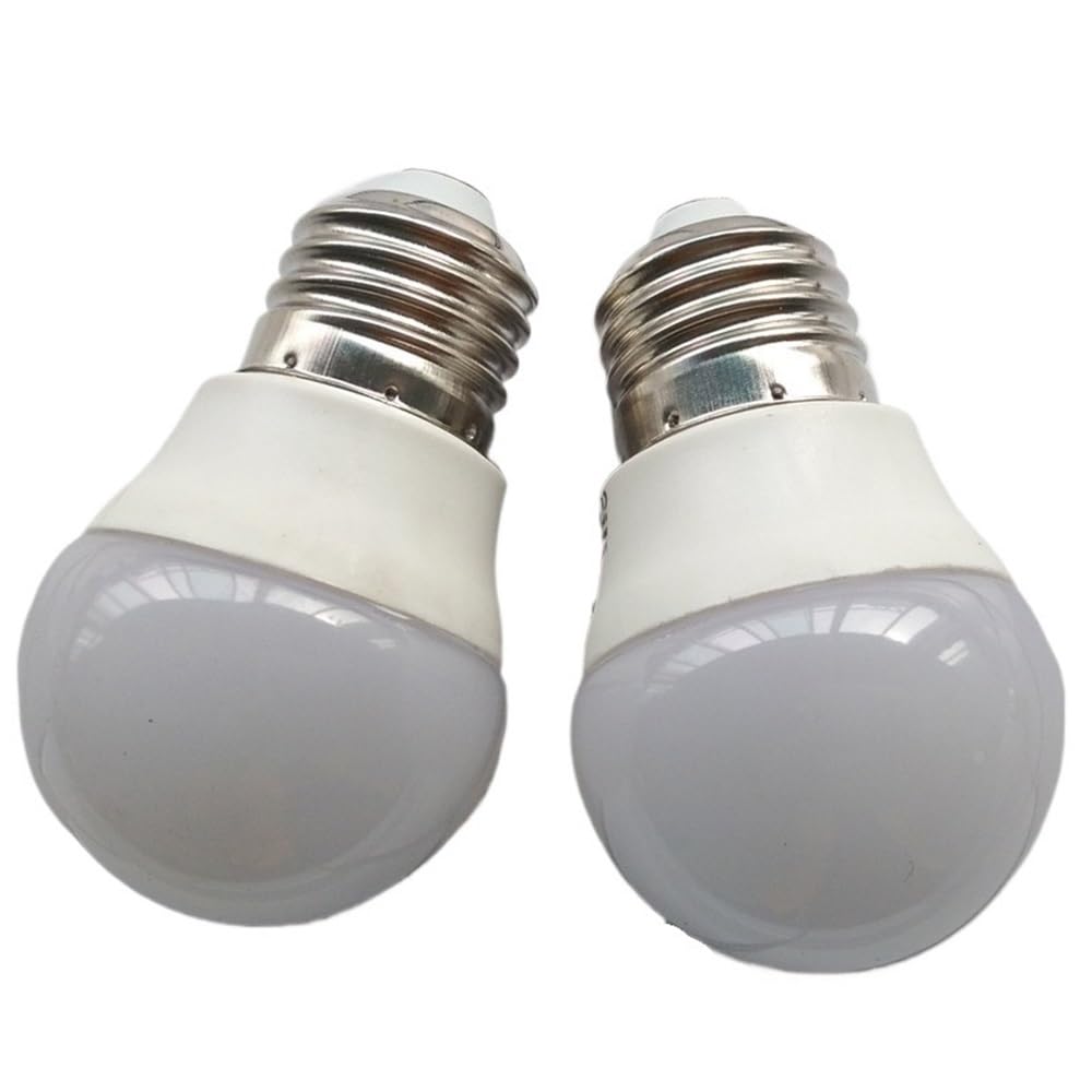 Ampoules LED pour la Maison, Lot de 5, Ampoules sphériques LED G45 5W AC110V E14/E27/B22 10-5630smd, intensité Variable, boîtier en Plastique et Aluminium.