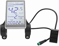 Fabater Elektromos Kerékpár LCD Kijelző 24V-60V Vízálló Nagy Képernyős Sebességmérő E-bike Számítógép 5 Pin 6