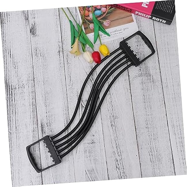 Adjustable Chest Expander 5 Resistance Bands Spring Steel Arm Pulling Exerciser for Muscle Fitness Indoor Gym Training Equipment Random Color