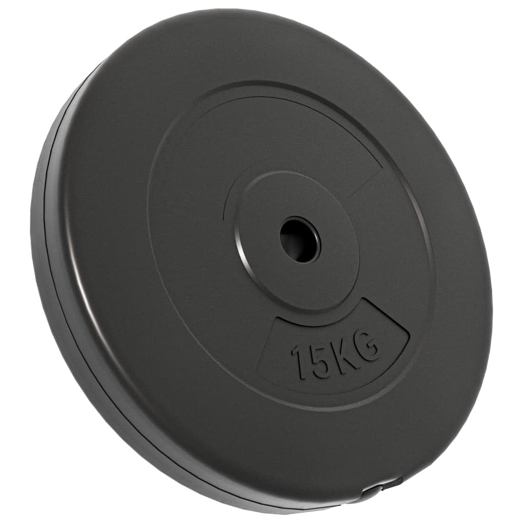 Tarcze do hantli 2 szt. 30 kg cement z powłoką z tworzywa sztucznego do treningu siłowego, średnica 39 cm, otwór 2,7 cm