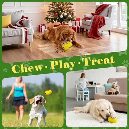 Image of Kimee Natural Rubber Dog Chew Toys Dog Toys for Aggressive Chewers Gourd