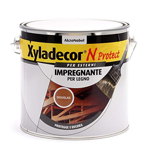 Xyladecor N PROTECT Fondo Impregnante per Legno Esterno a base solvente, Protettivo e Decorativo, Pronto Uso, colore DOUGLAS 2,5L, 2.5 L