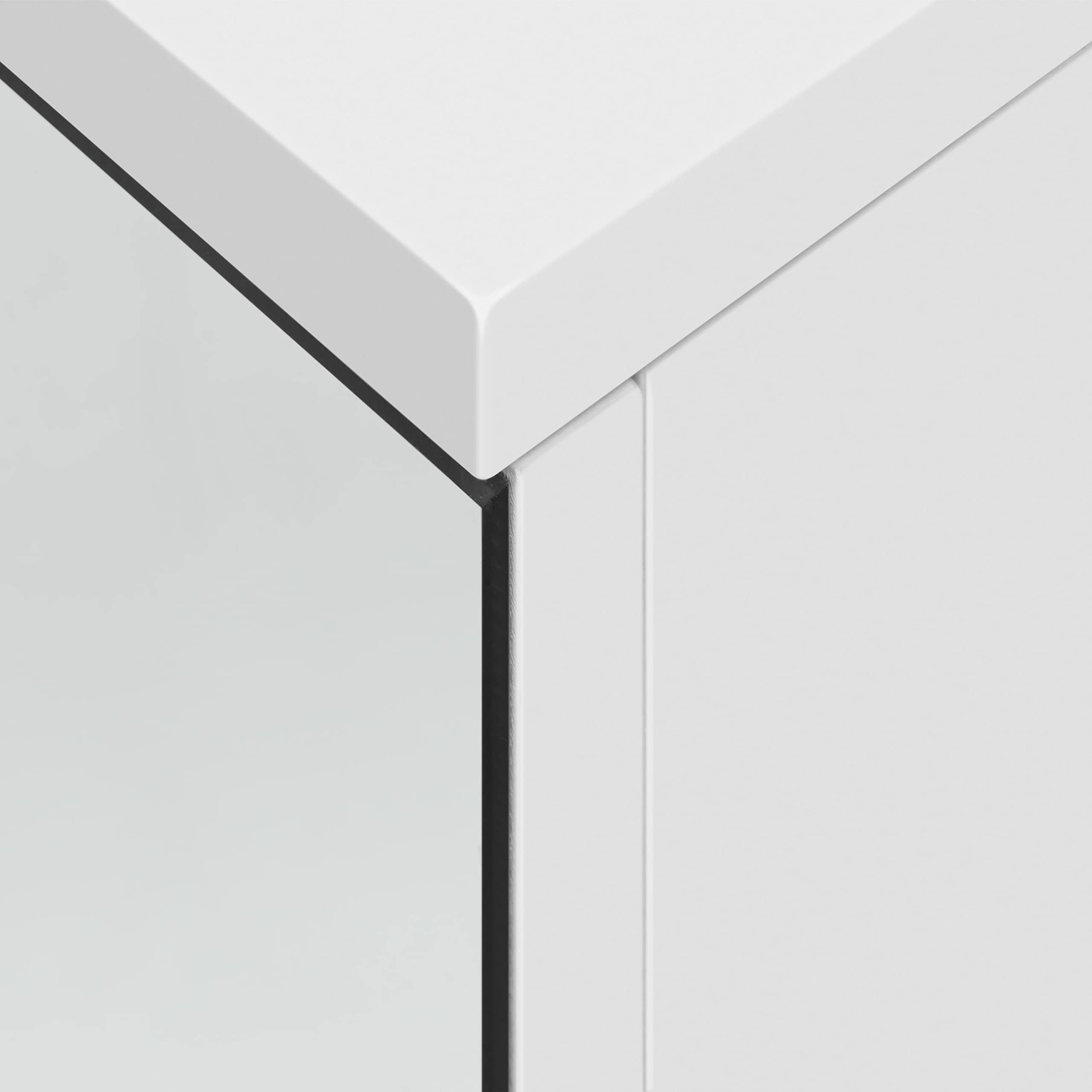 Yaheetech Badezimmerschrank mit 2 Spiegeltüren Hängeschrank Spiegelschrank fürs Bad 2-stufiger Badschrank höhenverstellbare Ablage – Bild 5