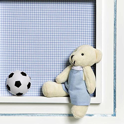 Potinho de Mel Quadro Príncipe Urso Com Bola Quarto Bebê Infantil Menino Azul