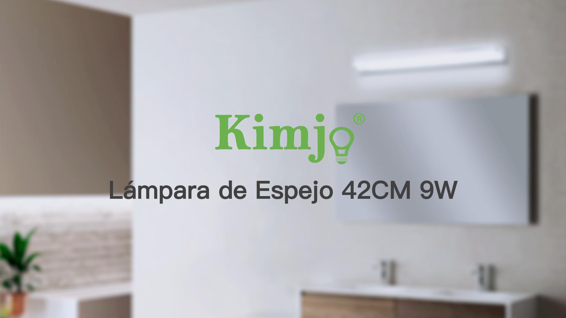 Kimjo-Lampara-de-Espejo-42CM-para-Bano-Aplique-Espejo-Bano-Moderno-9W-Blanco-Frio-6000K-600LM-IP44-Contra-Niebla-AC110-240V-No-Regulable-luz-Bano-Iluminacion-para-Maquillaje