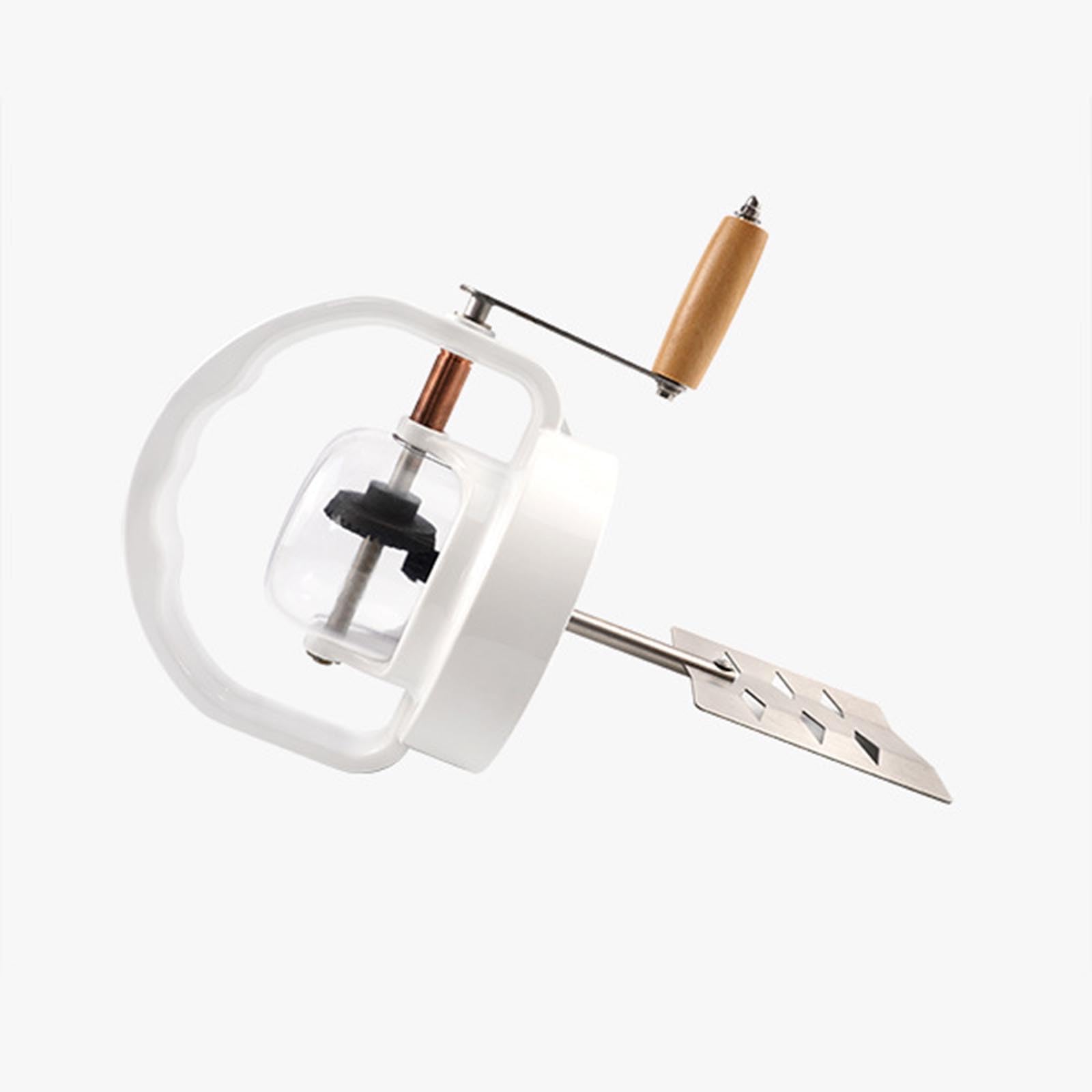 Baratte à Beurre Manuelle, Machine à Beurre à manivelle de 1,5 L avec Pot en Verre, Engrenages en Acier Inoxydable et poignée en Bois, pour la Maison, la Cuisine et la pâtisserie