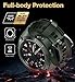 Dexnor for Galaxy Watch 3 Case with Band 45mm,[Built-in Adjustable Band & Raised Bezel] Rugged Military Grade Shockproof Cover with Strap for Samsung Watch 3-45mm Women Men-Green