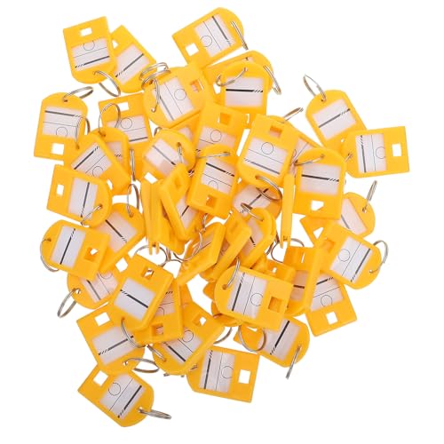 NUOLUX ABS�v���X�`�b�N�������O�t���L�[�^�O 50�Z�b�g �ԍ����x���t���L�[ID���x�� �� ���b�J�[�����p���D�^�O ���퐶������ї� �X�p�n