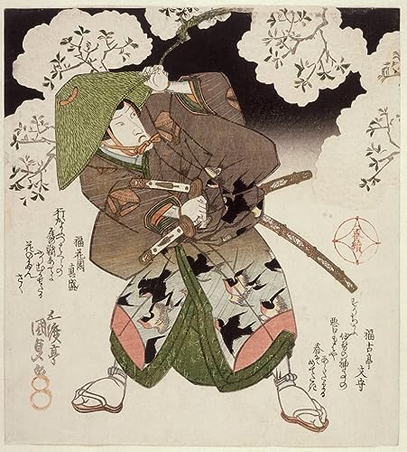 Tableau Portrait Onoe Kikugoro III : Estampe Japonaise Ukiyo-e Haute Definition