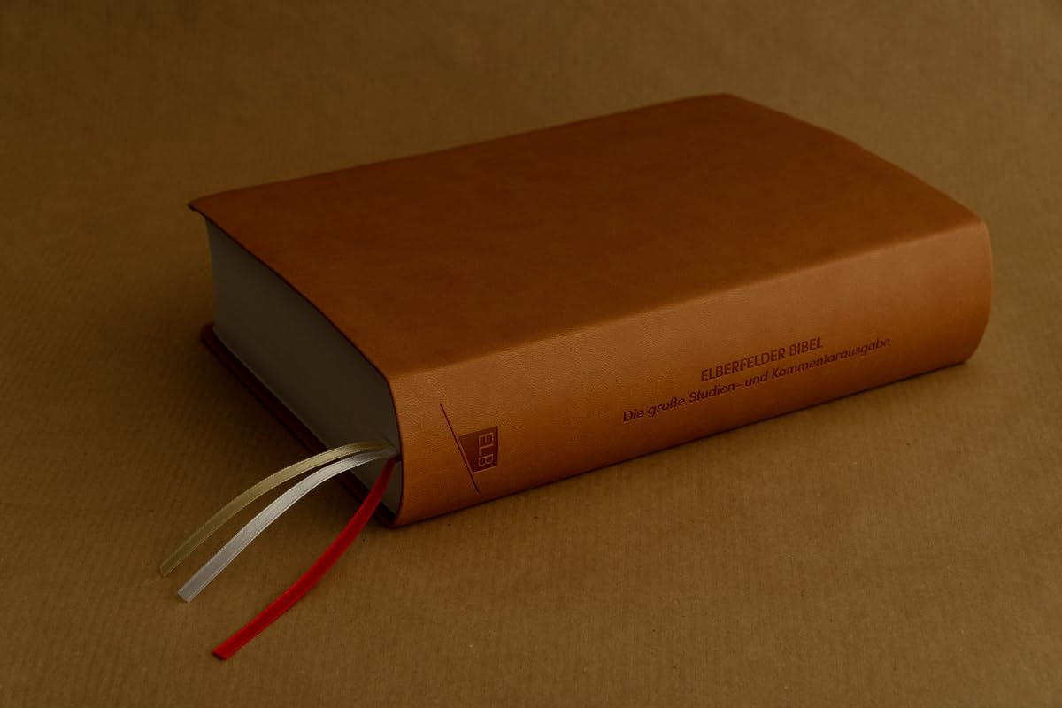 Elberfelder Bibel. Die große Studien- und Kommentarausgabe, Kunstleder Beige