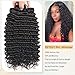 12A Deep Wave Human Hair Bundles 22 24 26 Inch Curly Bundles Human Hair 3 Bundles Human Hair 100% Unprocessed Brazilian Virgin Hair Extensions for Women Wet and Wavy Hair Bundle Weave Natural Black
