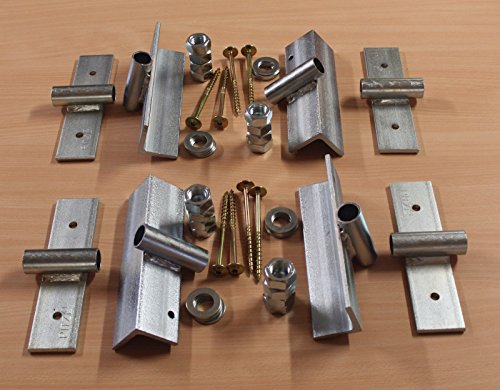 1 Stück Pitzl® Schornsteinhalter Bausatz massiv 6 mm Stahl Sparrenhalter für Schornstein Kaminhalter Cover