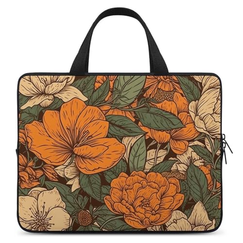 Sac à bandoulière pour ordinateur 17" floral | Housse PC portable grand format mixte