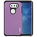 J&D Heavy Duty Dual Layer Hybrid Shock Proof Protective Rugged Bumper Case for LG V35, Purple