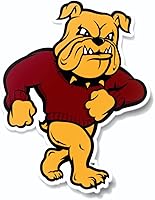 Vista 106 de Adhesivo de vinilo rojo resistente a la intemperie de Lobos de la Universidad de Nuevo México de la UNM Nudge Printing