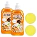 Produktbild Floor Cleaner 2 Stück Powerful Decontamination Floor Cleaner Leistungsstarker Bodenreiniger Reinigung von Holzboden Floor Cleaner Bodenreiniger Multipurpose Cleaner Bringen Sie Zwei Runde Schwämme
