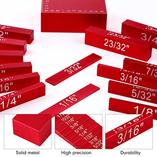 Blocs de configuration en aluminium rouge usiné pour accessoires de défonceuse
