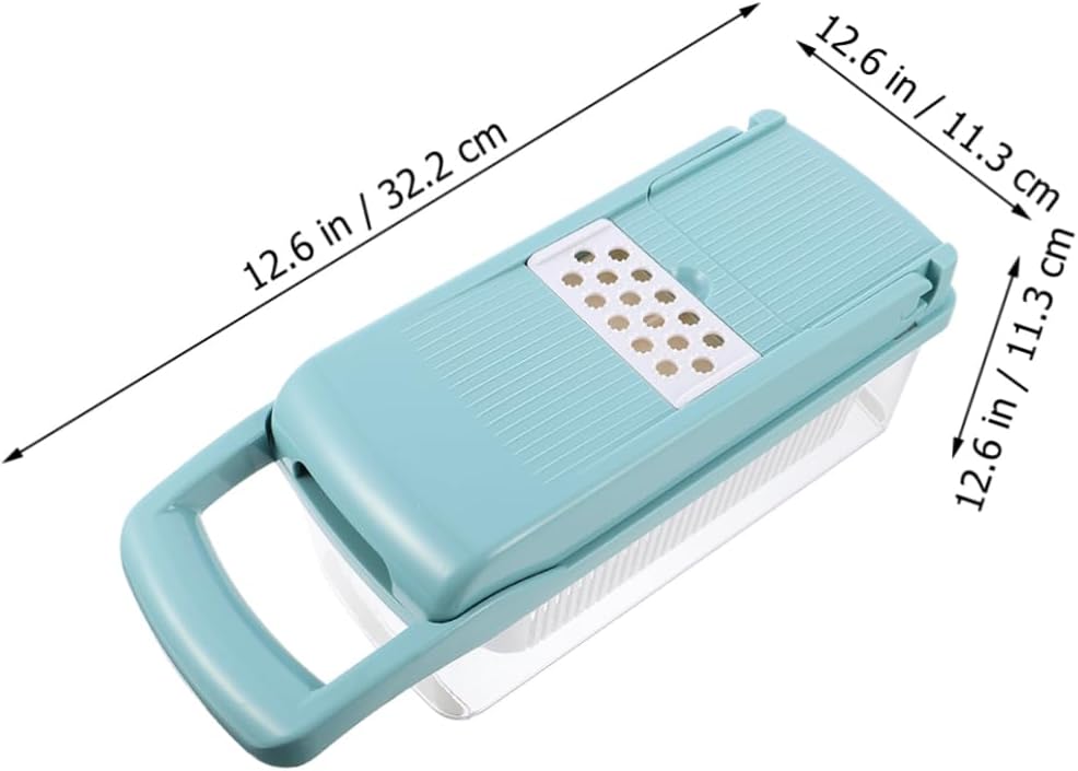 Amosfun Multifunctional Vegetable Chopper Slicer Grater Egg White Separator Plastic Easy to Use for Home Cooking for Slicing Potatoes and Vegetables