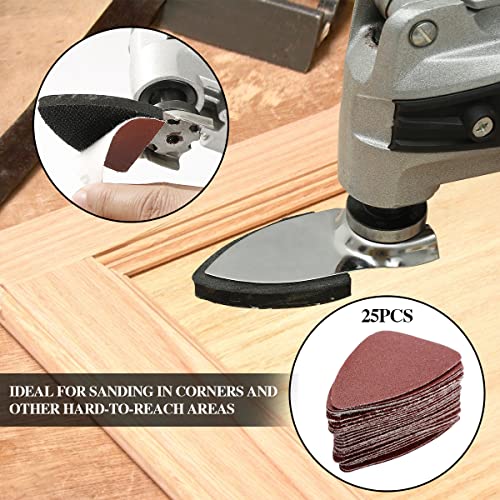 Gulrear 15 54Pcs Oscillating Tool Detail Sanding Pads Kit thumb #6