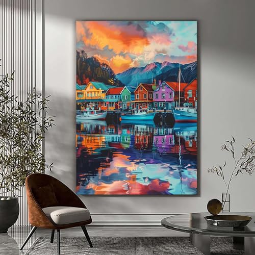 Impression sur toile intissée affiche décoration murale 60x80