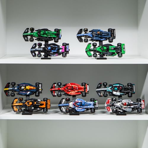 Brickify Speed Champions F1 Display Stands (5-Pack) – Compatible with LEGO Formula 1 Sets 76906 to 76919 – Holds 10 Cars – Vertical Display Risers for Racing Car Collection - Image 4