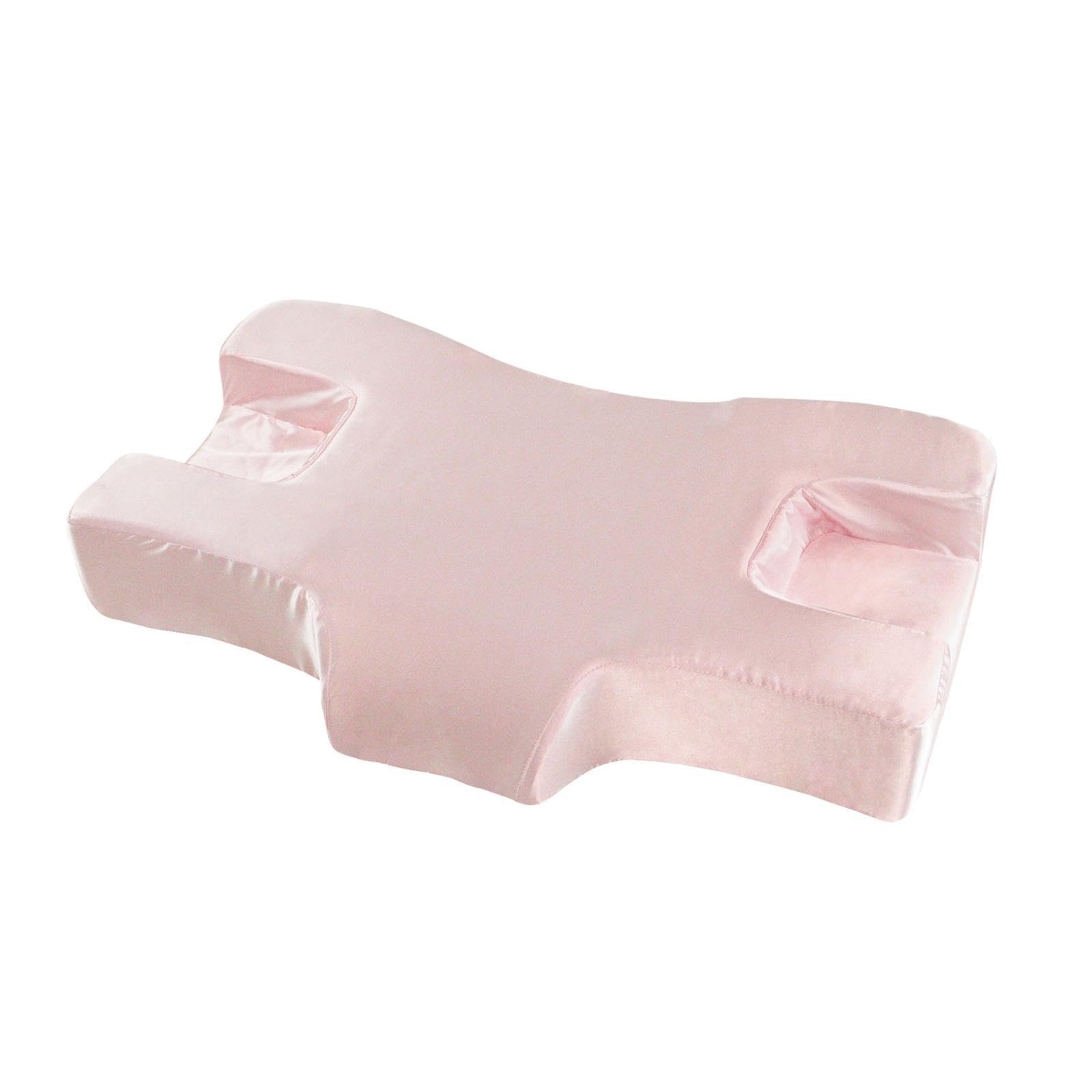 Almohada suave para dormir de espuma viscoelástica para prevenir arrugas, almohada de belleza antiarrugas