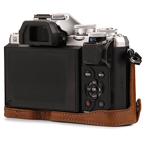 Funda de cuero para cámara Olympus OM-D E-M10 Mark III miniatura 2