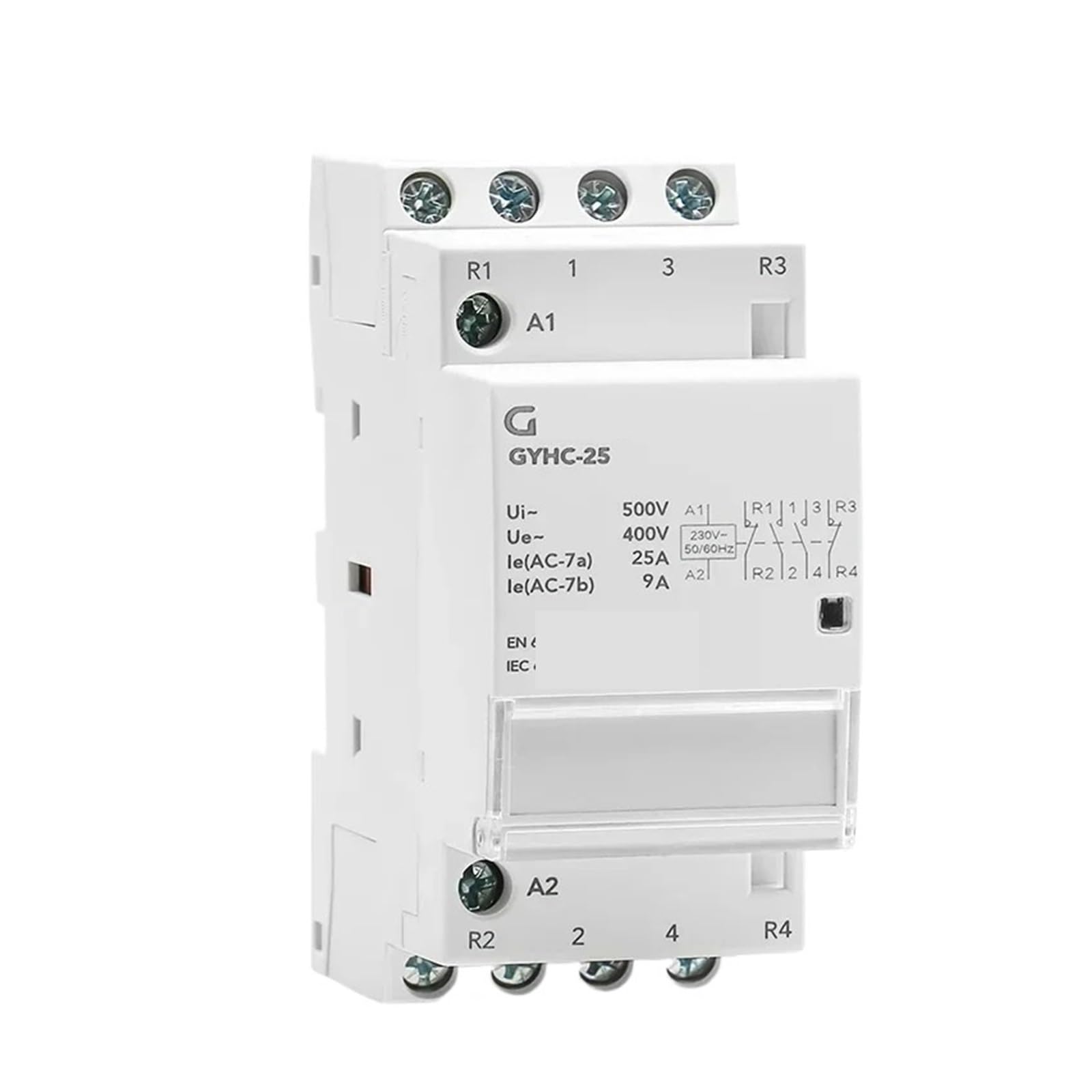 Automatyczny stycznik modułowy na szynie DIN AC230V 4P 25A 4NO 2NO2NC