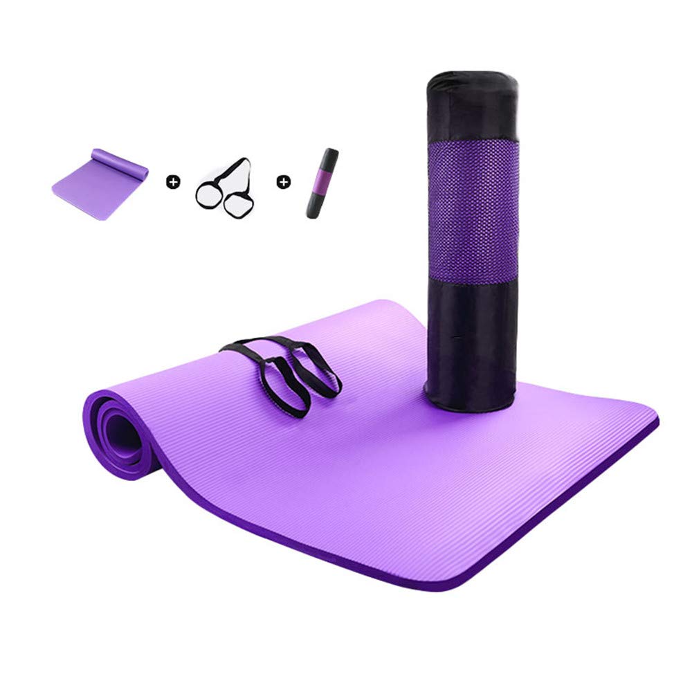 Tapis de yoga antidérapant 10mm d'épaisseur pour stopper les douleurs de gym