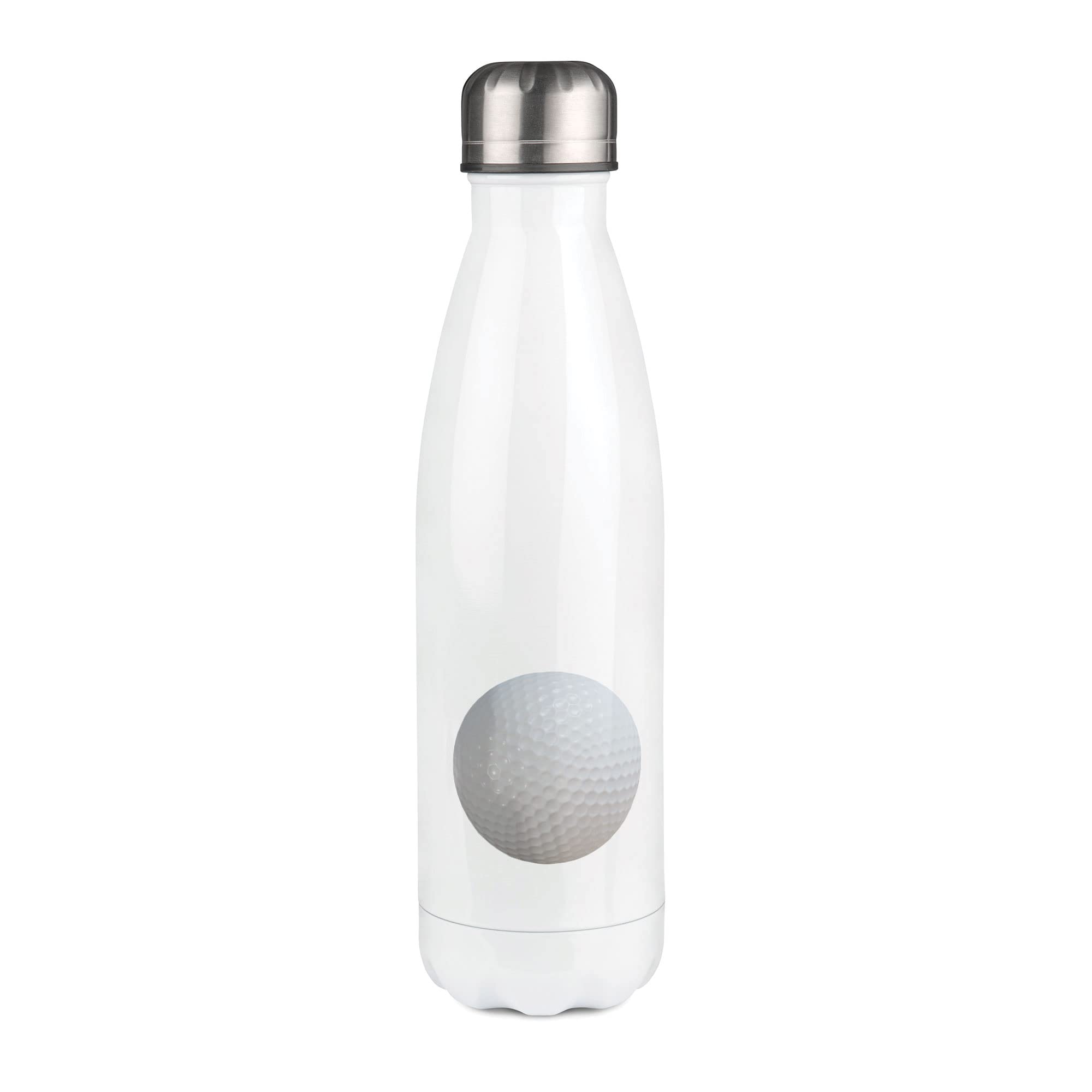 Botella isotérmica blanca con diseño de pelota Golf