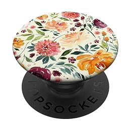 Watercolor Flower Garden Botanical Art PopSockets Adhesive PopGrip