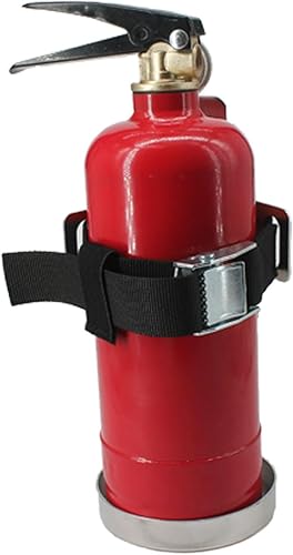 Miniatura 5 de Soporte para extintor de incendios, soporte de pared, compatible con extintores de incendios de 2.5 libras, acero inoxidable (acero inoxidable de