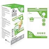 FOSA スペインの再利用可能な真空食品保存袋 - Mサイズ 8 x 12インチ 真空ジッパーバッグ、16パック